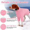 Picture of IECOii XXL Dog Sweater,Knit Big Dog Sweater Christmas,Pet Turtleneck Doggy Sweatshirt for Extra Large Dogs boy Girl,Large Size Dog Cold Weather Outfit English Bulldog Clothes for Winter(Pink,XXL)