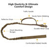 Picture of Tactical Dog Collar and Leash Set Tactical Dog Collar with Handle Bungee Leash Adjustable Military Training Nylon Collar Dog Training Collar Leash Set with Control Handleand Metal Buckle （Brown XL