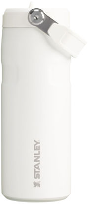 Picture of Stanley IceFlow Flip Straw 2.0 Water Bottle 16 OZ | Built-In Straw with Larger Opening | Lightweight & Leak-Resistant | Insulated Stainless Steel | BPA-Free | Frost