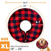 Picture of BENCMATE Protective Inflatable Collar for Dogs and Cats - Soft Pet Recovery Collar Does Not Block Vision E-Collar (XLarge, Plaid)