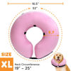 Picture of BENCMATE Protective Inflatable Collar for Dogs and Cats - Soft Pet Recovery Collar Does Not Block Vision E-Collar (XLarge, Pink)