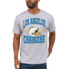 Picture of Junk Food Clothing x NFL - Los Angeles Chargers - Team Helmet - Unisex Adult Short Sleeve Fan T-Shirt for Men and Women - Size Small