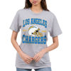 Picture of Junk Food Clothing x NFL - Los Angeles Chargers - Team Helmet - Unisex Adult Short Sleeve Fan T-Shirt for Men and Women - Size Small