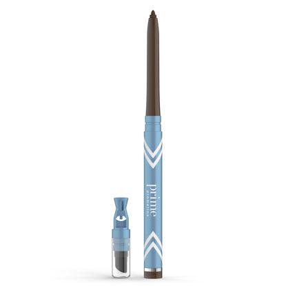 Picture of PRIME PROMETICS PrimeEyes Glide Eyeliner for Mature Women - Water-Resistant, Long-Stay and Mess-Proof - Gel Cream Texture, Discreet Sharpener and Effective Smudger (Wood (brown))