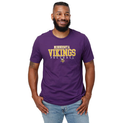 Picture of FOCO Minnesota Vikings Football Wordmark Primary Color T-Shirt - XX-Large