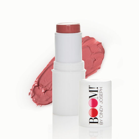 Picture of BOOM Beauty Boom Stick Rose Nude: 3-in-1 Cream Blush Stick for Eyes, Lips & Cheek, Long-Wearing Blendable & Building Color Vegan Lipstick for All Skin