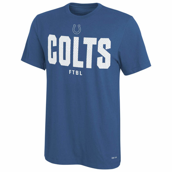 Picture of NFL Football Men's Grids Primary Team Color Short Sleeve T-Shirt, Indianapolis Colts, Medium