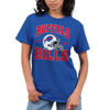 Picture of Junk Food Clothing x NFL - Buffalo Bills - Team Helmet - Unisex Adult Short Sleeve Fan T-Shirt for Men and Women - Size 3X-Large