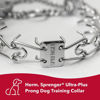 Picture of Herm SPRENGER Ultra-Plus Prong Dog Training Collar, 2.25 mm x 14" Neck Size, 2.25 mm x 16" Chain Length, Steel Chrome Plated Dog Prong Collar, Pinch Collar for Dogs, Dog Correction Collar