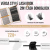 Picture of LASHVIEW Lash Clusters Kit D Curl Eyelash Extension Clusters with Lash Bond and Seal Natural Look Cluster Lashes Extensions Super Thin Band & Soft Cluster Lashes Reusable 9-16mm MIX(style5&56D)