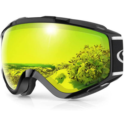 Picture of findway Ski Goggles OTG - Over Glasses Snow/Snowboard Goggles for Men, Women & Youth - 100% UV Protection