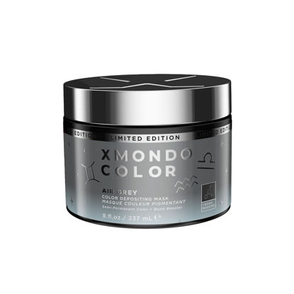 Picture of XMONDO Color Air Grey Zodiac Elements Depositing Mask & Semi-Permanent Hair Dye | Infused with Bond Boosters & Hyaluronic Acid for Nourishment, Revitalize & Repair, Vegan Formula, 8 Fl Oz 1-Pack