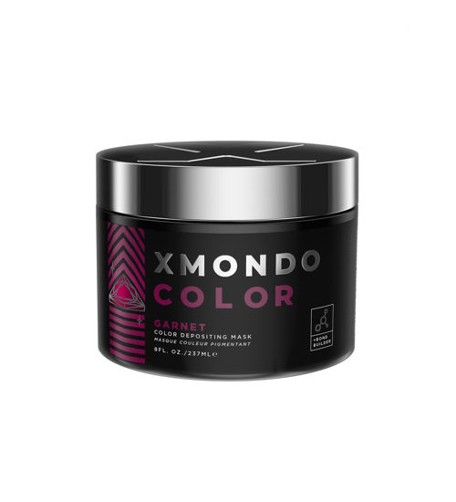 Picture of XMONDO Color Garnet Depositing Mask & Semi-Permanent Burgundy Hair Dye | Infused with Bond Booster Technology & Hyaluronic Acid for Nourishment, Revitalization & Repair, Vegan Formula, 8 Fl Oz 1-Pack