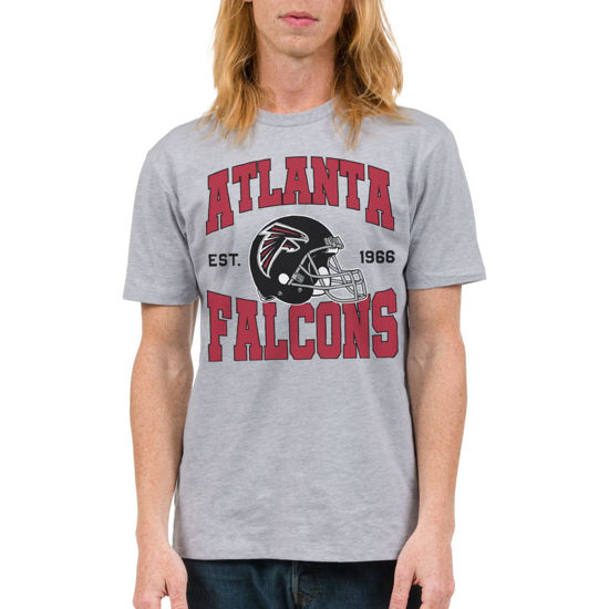 Picture of Junk Food Clothing x NFL - Atlanta Falcons - Team Helmet - Unisex Adult Short Sleeve Fan T-Shirt for Men and Women - Size XX-Large