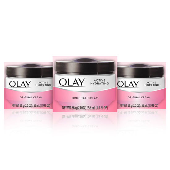 Picture of Olay Active Hydrating Cream Face Moisturizer, 2 Oz, Pack of 3