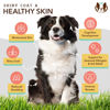 Picture of Natural Dog Company Skin & Coat Chews, Salmon & Peas Flavor, Dog Vitamins and Supplements for Healthy Skin & Coat, Itch Relief for Dogs with Allergies, with Biotin, Vitamin E, Omega 3, Antioxidant