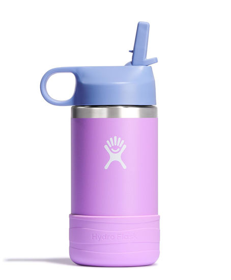 Picture of Hydro Flask 12 Oz Kids Wide Mouth Straw Cap and Boot Anemone