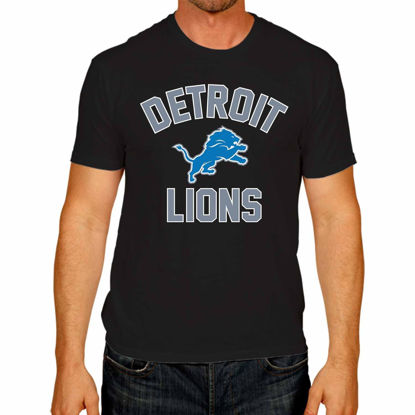 Picture of Team Fan Apparel NFL Adult Gameday T-Shirt - Cotton Blend - Tagless - Semi-Fitted - Unleash Your Team Spirit During Game Day (Detroit Lions - Black, Adult XX-Large)