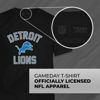 Picture of Team Fan Apparel NFL Adult Gameday T-Shirt - Cotton Blend - Tagless - Semi-Fitted - Unleash Your Team Spirit During Game Day (Detroit Lions - Black, Adult XX-Large)