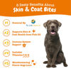 Picture of Zesty Paws Skin & Coat Bites for Dogs - Fish Oil Soft Chews with Omega-3 Fatty Acids EPA & DHA - Skin, Coat, Antioxidant & Immune Support - Bacon - 90 Count