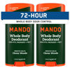 Picture of Mando Whole Body Deodorant For Men - Smooth Solid Stick - 72 Hour Odor Control - Aluminum Free, Baking Soda Free, Skin Safe - 2.6 Ounce (Pack of 2) - Clover Woods