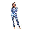 Picture of KASAAS Family Christmas Pajamas Matching Sets for Women Men One Piece Hooded Jumpsuit Romper Holiday Pjs Loungewear Women