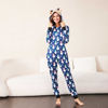 Picture of KASAAS Family Christmas Pajamas Matching Sets for Women Men One Piece Hooded Jumpsuit Romper Holiday Pjs Loungewear Women