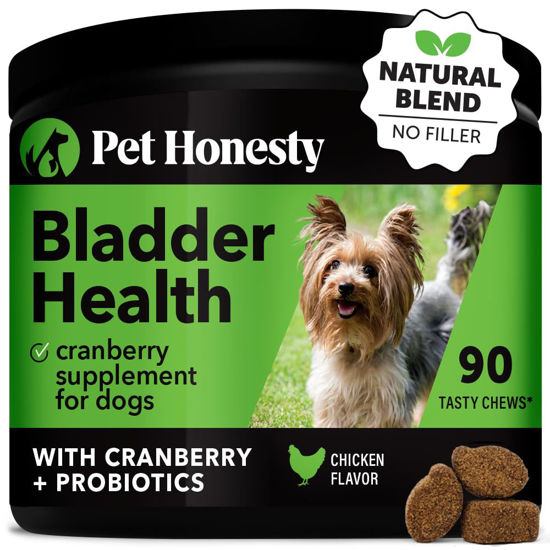 Picture of Pet Honesty Bladder Health Cranberry Supplement for Dogs - Kidney Support for Dogs, Dog UTI - Cranberry & D-Mannose to Help Support Dog Urinary Tract Health, Dog Urine & Dog Bladder Support (Chicken)