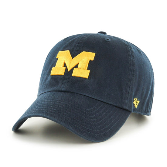 Picture of NCAA Michigan Wolverines '47 Brand Clean Up Adjustable Hat, Navy 1, One Size