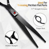 Picture of Dog Grooming Scissors Kit with Safety Round Tips, GLADOG Professional 5 in 1 Grooming Scissors for Dog and cat