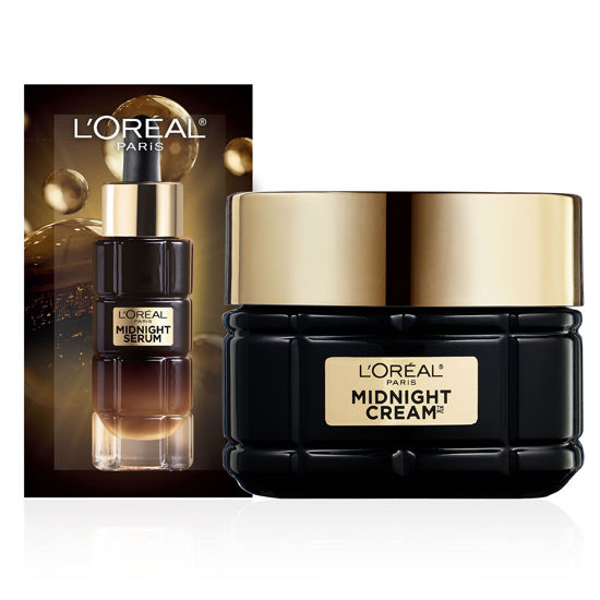 Picture of L'Oreal Paris Age Perfect Anti-Aging Midnight Cream, Reduce Wrinkles & Firm 1.7oz + Serum Sample