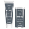 Picture of Mando Whole Body Deodorant - Invisible Cream Tube and Solid Stick - 72 Hour Odor Control - Aluminum Free, Baking Soda Free, Skin Safe - 3.0 Ounce Tube and 2.6 Ounce Solid Stick Bundle - Unscented