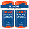 Picture of Mando Whole Body Deodorant For Men - Smooth Solid Stick - 72 Hour Odor Control - Aluminum Free, Baking Soda Free, Skin Safe - 2.6 ounce (Pack of 2) - Pro Sport