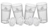 Picture of Reflo Smart Cup (Clear 4-Pack) Open Training Cup, Toddler Cup, No Suction 6oz, 360 Control-Flow, USA MADE Premium High-Impact Plastic