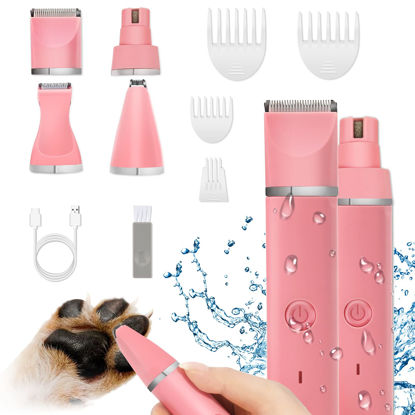 Picture of Veeconn Low Noise Dog Paw Trimmer- Rechargeable Pet Cat Grooming Kit-Cordless Quiet