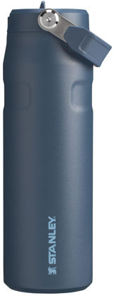 Picture of Stanley IceFlow Flip Straw 2.0 Water Bottle 24 OZ | Built-In Straw with Larger Opening | Lightweight & Leak-Resistant | Insulated Stainless Steel | BPA-Free | Navy