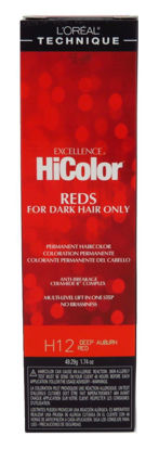 Picture of Loreal Excellence Hicolor H12 Tube Deep Auburn Red 1.74 Ounce (51ml) (6 Pack)