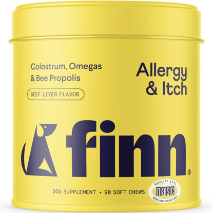 Picture of Finn Allergy & Itch for Dogs | Allergy, Itchy Skin & Immune Support w/Bee Propolis + Probiotics | 90 Soft Chews