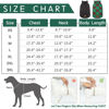 Picture of Kuoser Warm Dog Coat, Reversible Dog Jacket Waterproof Dog Winter Coat British Style Plaid Dog Clothes Pet Dog Cold Weather Coats Cozy Snow Jacket Vest for Small Medium Large Dogs Christmas Green XL