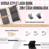 Picture of LASHVIEW Lash Clusters Kit D Curl Eyelash Extension Clusters with Lash Bond and Seal Natural Look Cluster Lashes Extensions Super Thin Band & Soft Cluster Lashes Reusable 9-16mm MIX(style3&56D ST)