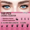 Picture of uCoolMe Magic Lash Clusters Kit 8-18mm False Eyelashes Clusters - WideSpan Eyelash Clusters DIY Lash Extensions Kit - Individual Cat-Eye Lashes Volume Lash Clusters Fake Eyelashes with Ultra-Thin Band