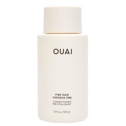 Picture of OUAI Fine Hair Conditioner - Volumizing Conditioner for Fine Hair Made with Keratin, Biotin and Chia Seed Oil - Adds Softness, Bounce and Volume - Free from Parabens, Sulfates, and Phthalates (10 oz)