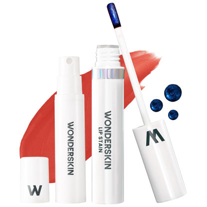 Picture of Wonderskin Wonder Blading Lip Stain Peel Off and Reveal Kit - Long Lasting, Waterproof Pink Lip Tint, Transfer Proof Natural Lip Stain Kit (Glamorous)