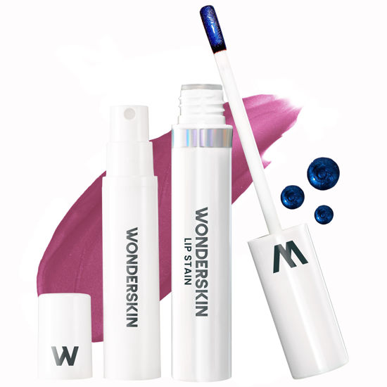 Picture of Wonderskin Wonder Blading Peel and Reveal Lip Stain Kit, Transfer Proof Lip Tint, Lip Stain Long Lasting Waterproof, Nude Matte Lip Makeup (Bella)