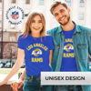 Picture of Team Fan Apparel NFL Adult Gameday T-Shirt - Cotton Blend - Tagless - Semi-Fitted - Unleash Your Team Spirit During Game Day (Los Angeles Rams - Blue, Adult X-Large)