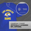 Picture of Team Fan Apparel NFL Adult Gameday T-Shirt - Cotton Blend - Tagless - Semi-Fitted - Unleash Your Team Spirit During Game Day (Los Angeles Rams - Blue, Adult X-Large)