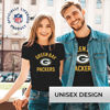 Picture of Team Fan Apparel NFL Adult Gameday T-Shirt - Cotton Blend - Tagless - Semi-Fitted - Unleash Your Team Spirit During Game Day (Green Bay Packers - Black, Adult XX-Large)