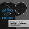 Picture of Team Fan Apparel NFL Adult Gameday T-Shirt - Cotton Blend - Tagless - Semi-Fitted - Unleash Your Team Spirit During Game Day (Carolina Panthers - Black, Adult Large)