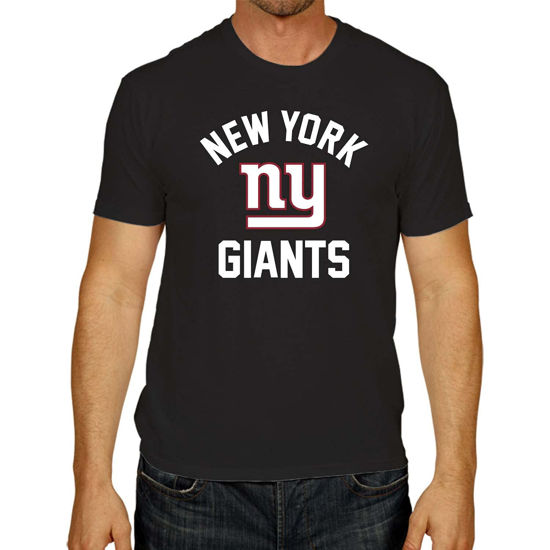 Picture of Team Fan Apparel NFL Adult Gameday T-Shirt - Cotton Blend - Tagless - Semi-Fitted - Unleash Your Team Spirit During Game Day (New York Giants - Black, Adult X-Large)