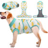 Picture of Kuoser Recovery Suit for Dogs Cats After Surgery, Professional Pet Recovery Shirt Dog Abdominal Wounds Bandages, Substitute E-Collar & Cone,Prevent Licking Dog Onesies Pet Surgery Recovery Suit